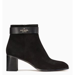 NWT kate spade morgan booties suede & leather